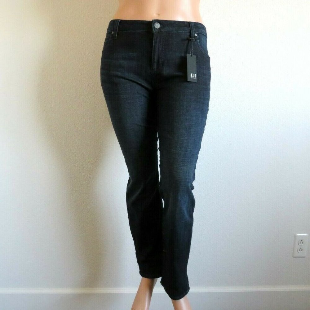 KUT from the KLOTH Jeans Boyfriend Plus Size 24 NWT - Picture 3 of 3
